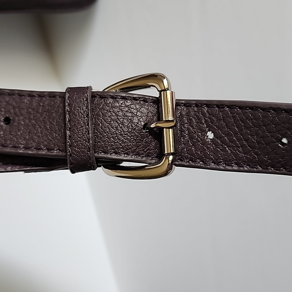 Suede Brand Turn Lock Crossbody Bag - Picture 5 of 15